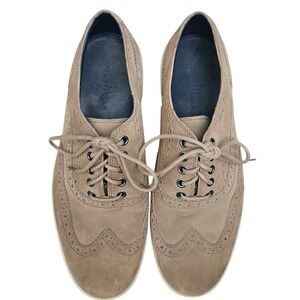 Cole Haan Mens Bergen Beige Suede‎ Wingtip Sneakers Size 11 M